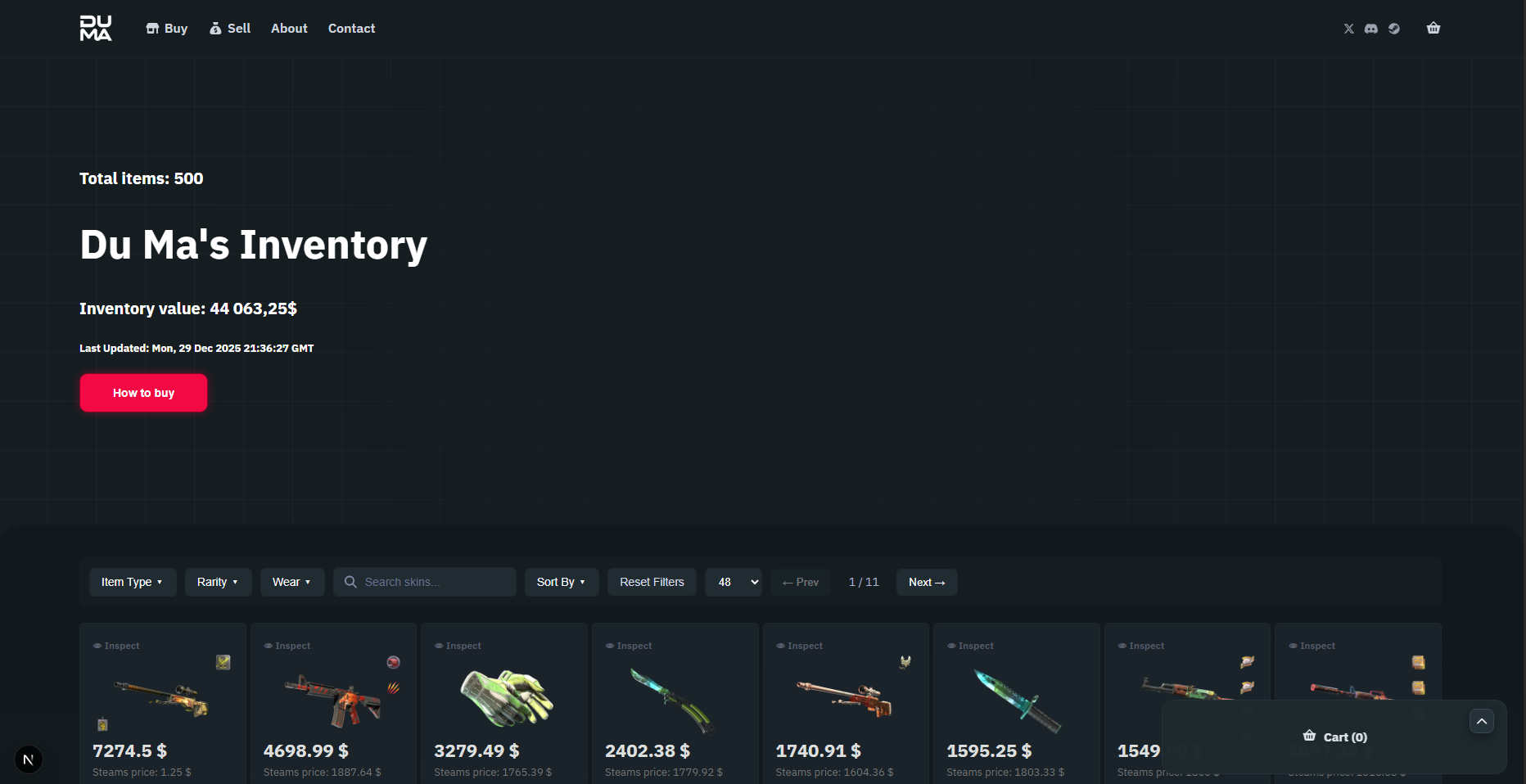 Personal CS2 webshop